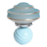 Old blue glass lamp
