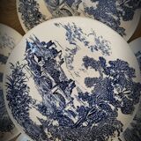 Set 5 flat plates Gien BP