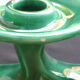 Vintage candle holder in green ceramic with 4 arms