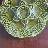 Three Sarreguemine oyster plates