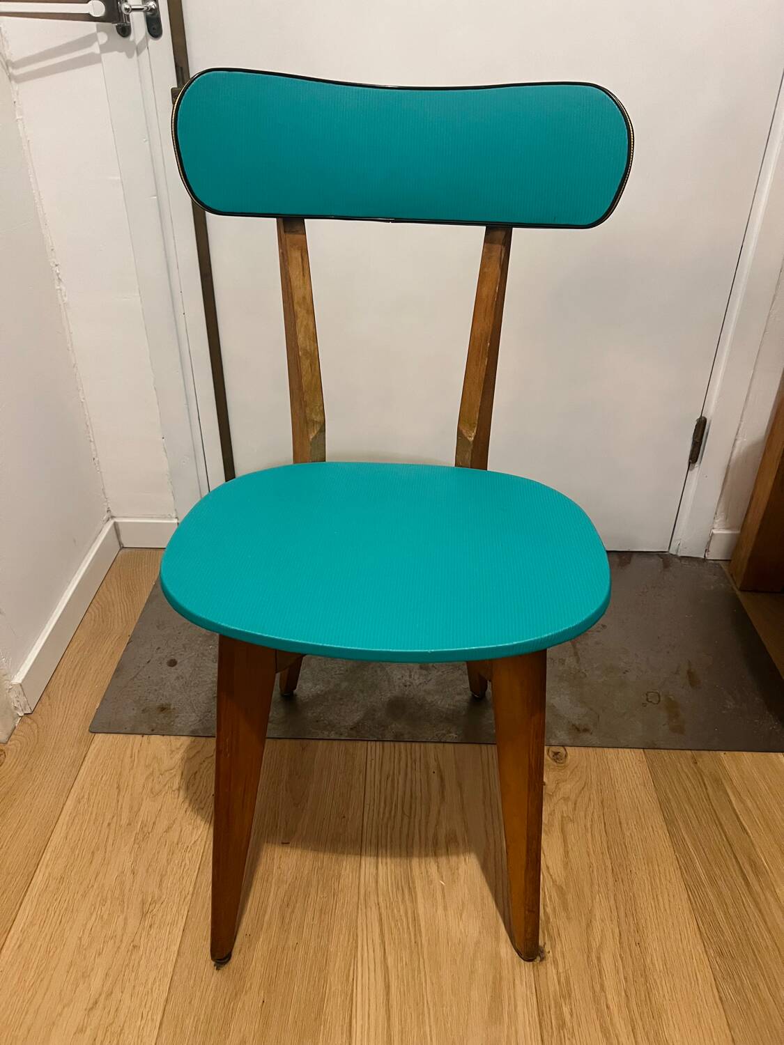 Set of 4 Vintage Compass Leg Chairs 70s