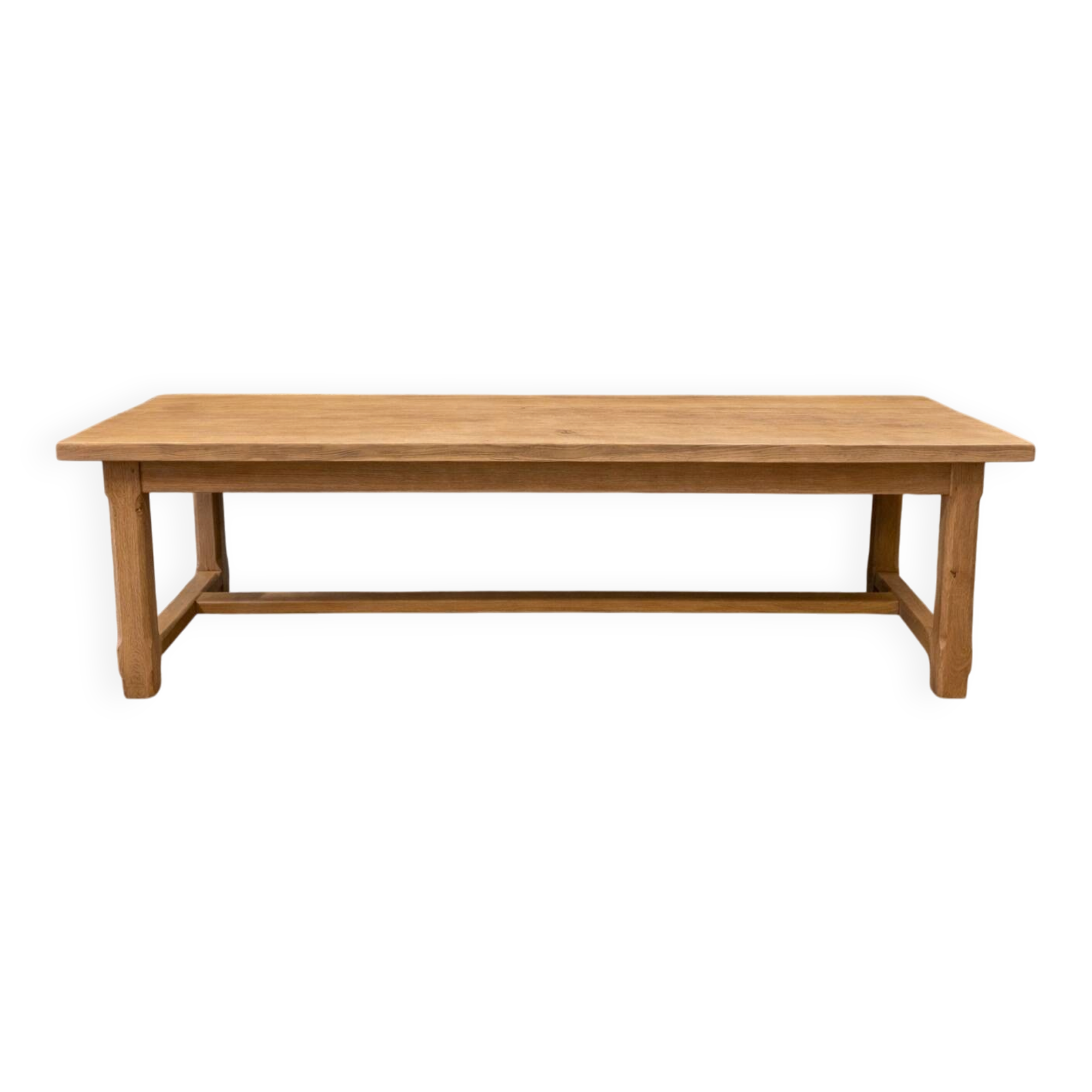 Large solid farmhouse table 2.5m – ideal for large gatherings.
