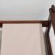 Brazilian walnut sofa and mid-century fabric