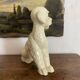Large poodle, glazed ceramic dog, 1920s-30s