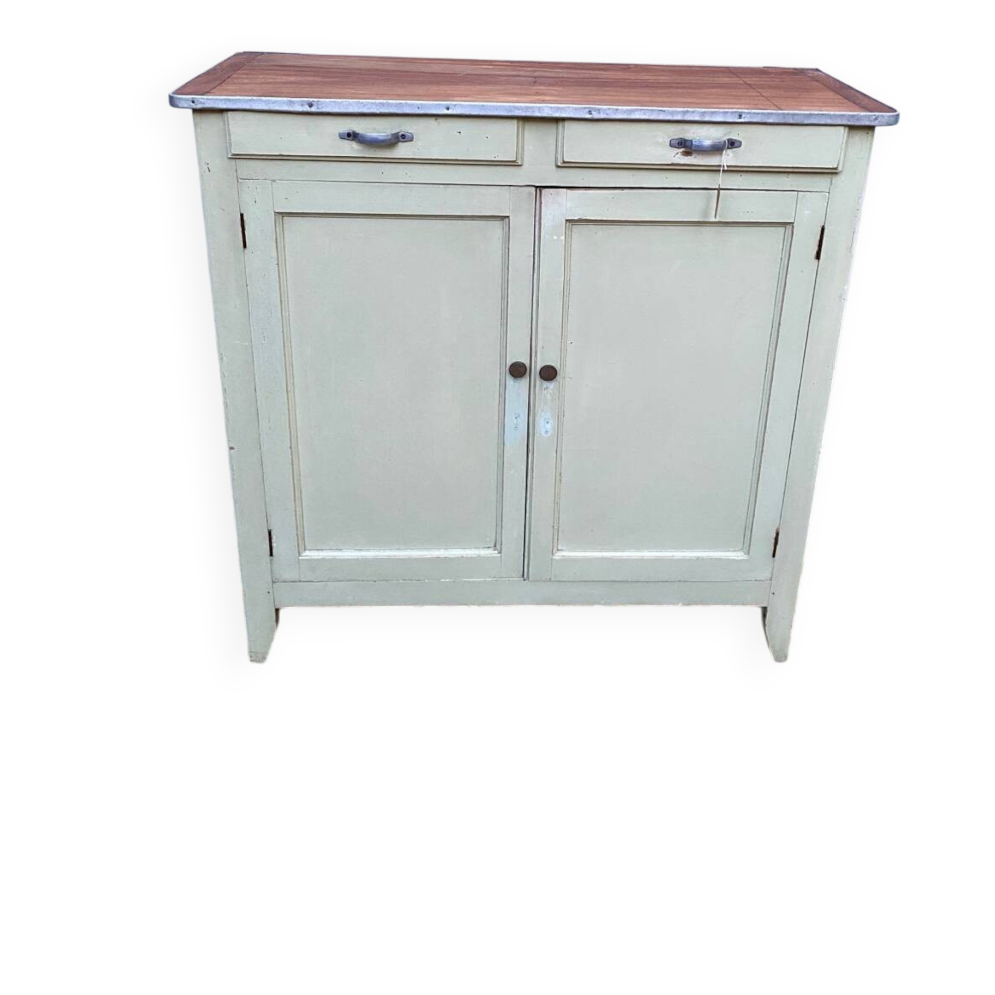 Buffet parisien vert vintage