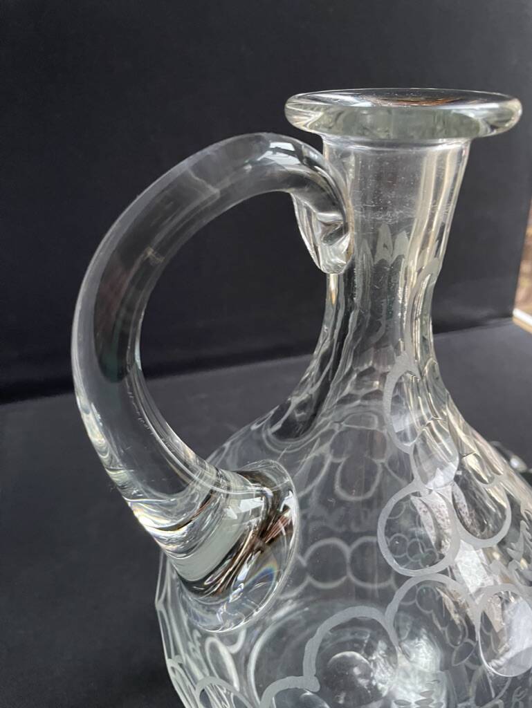 Ewer carafe – Blown and cut crystal