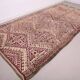 Purple Vintage Beni Mguild Rug 186 x 353 cm - Handmade Berber Wool Rug