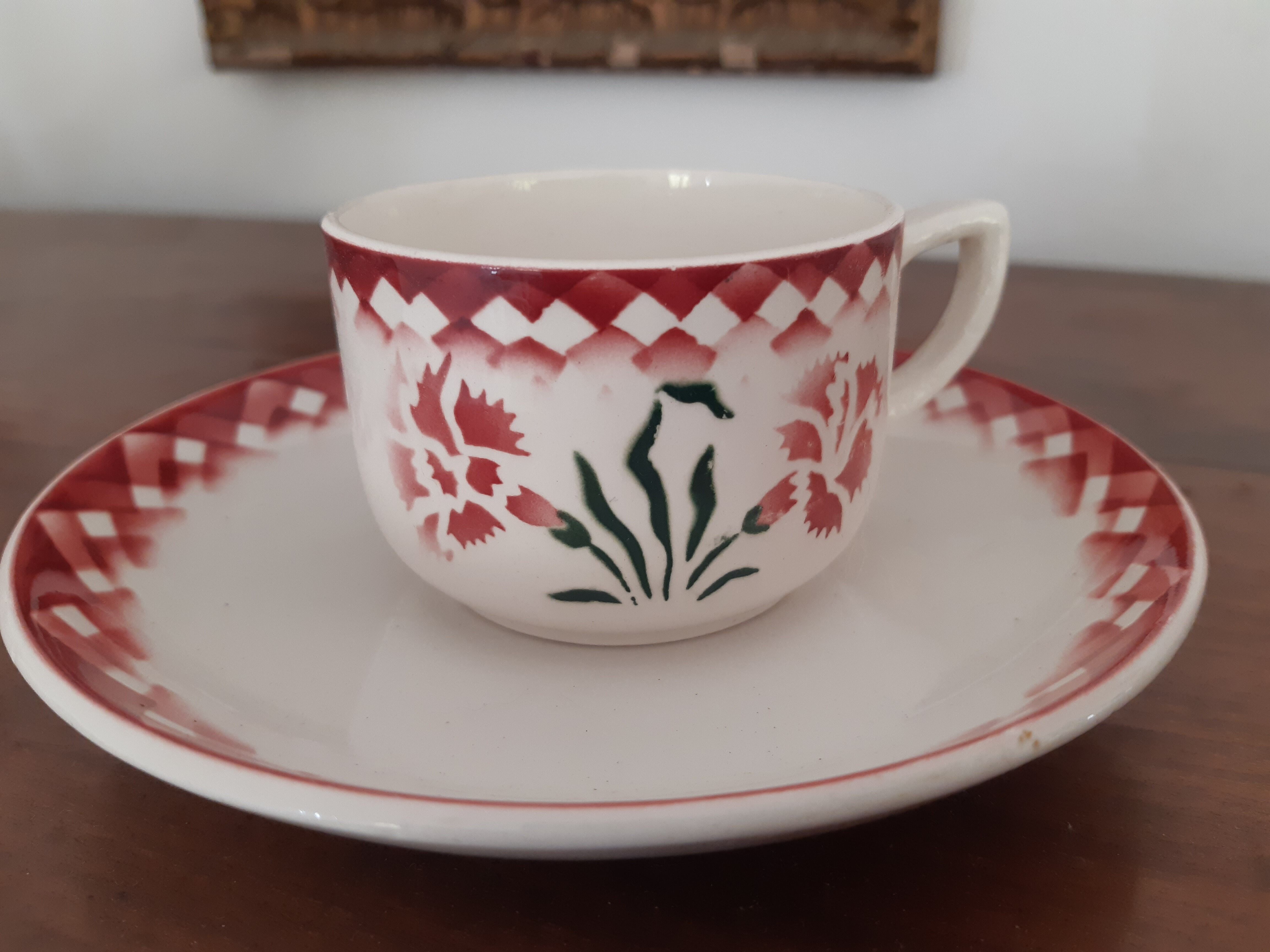 2 tasses digoin sarreguemines