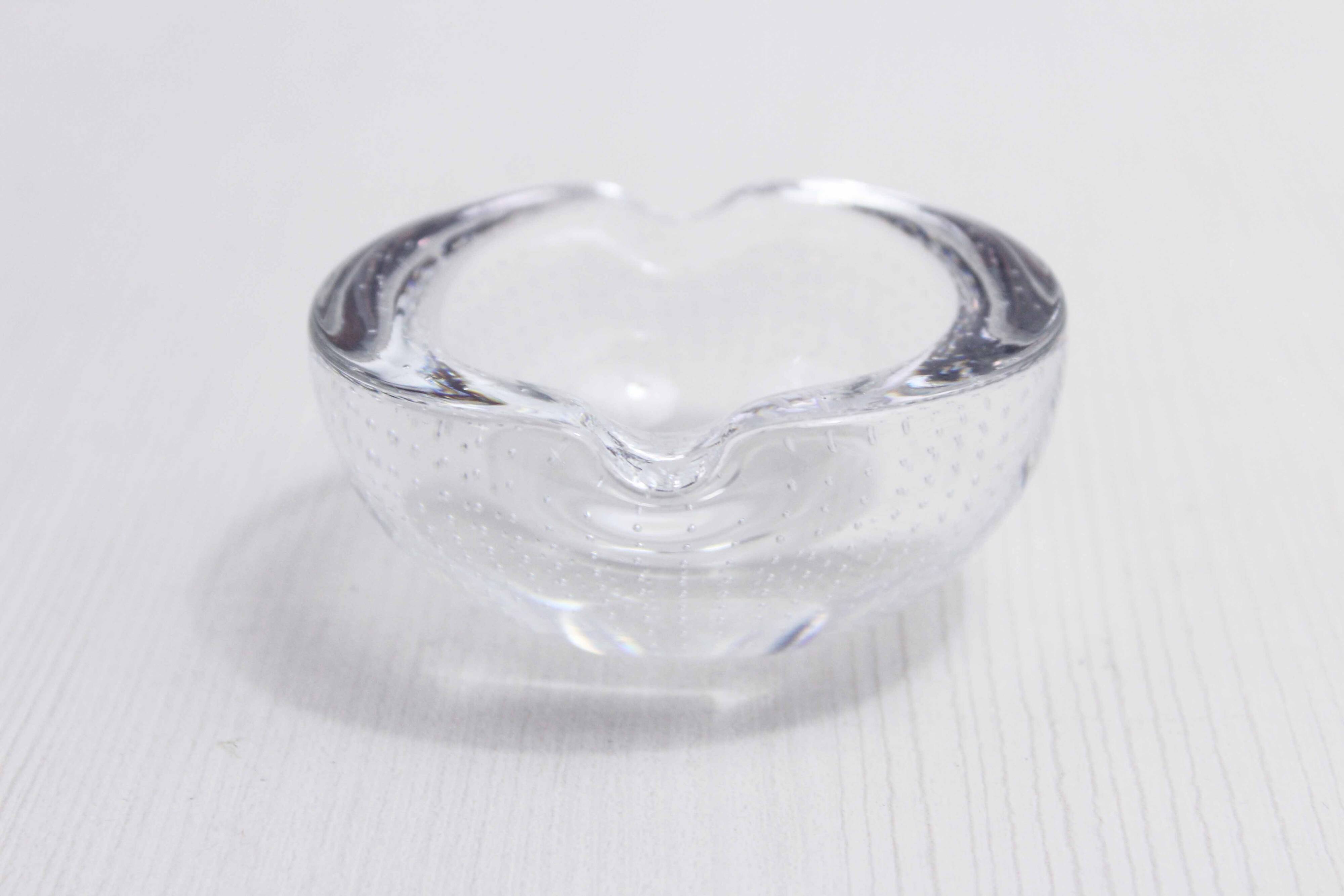 Bubble glass ashtray