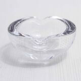 Cendrier en verre bullé