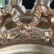 Ancien miroir biseauté stuck doré style Louis XVI