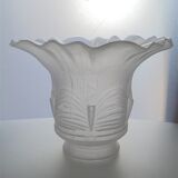 Tulipe en verre satiné