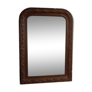 miroir cadre bois plâtre