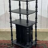 Blackened wooden music stand from the late 19th century
