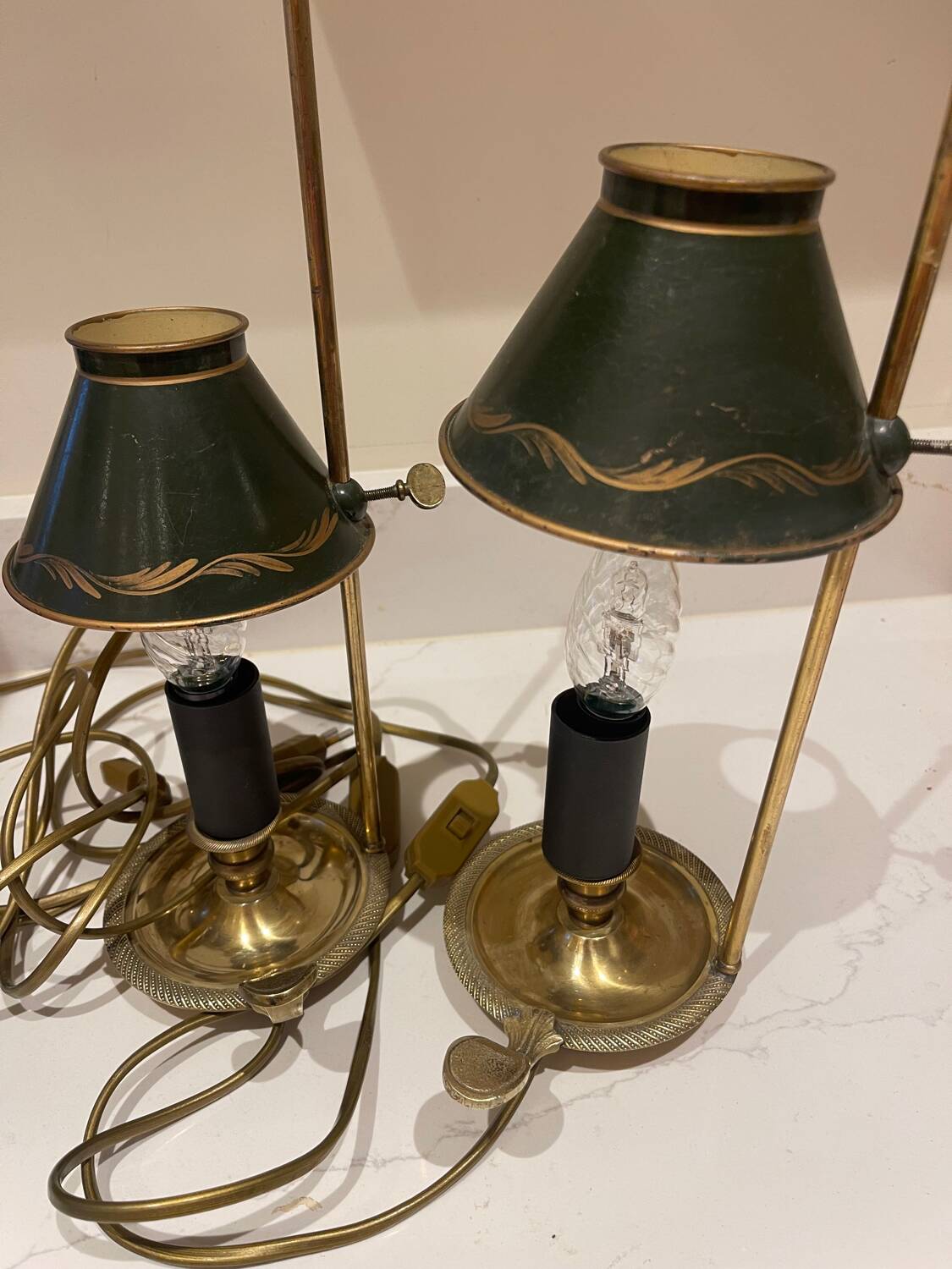 Hot water bottle lamps
