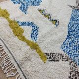 Handmade wool Berber rug 312x193 cm