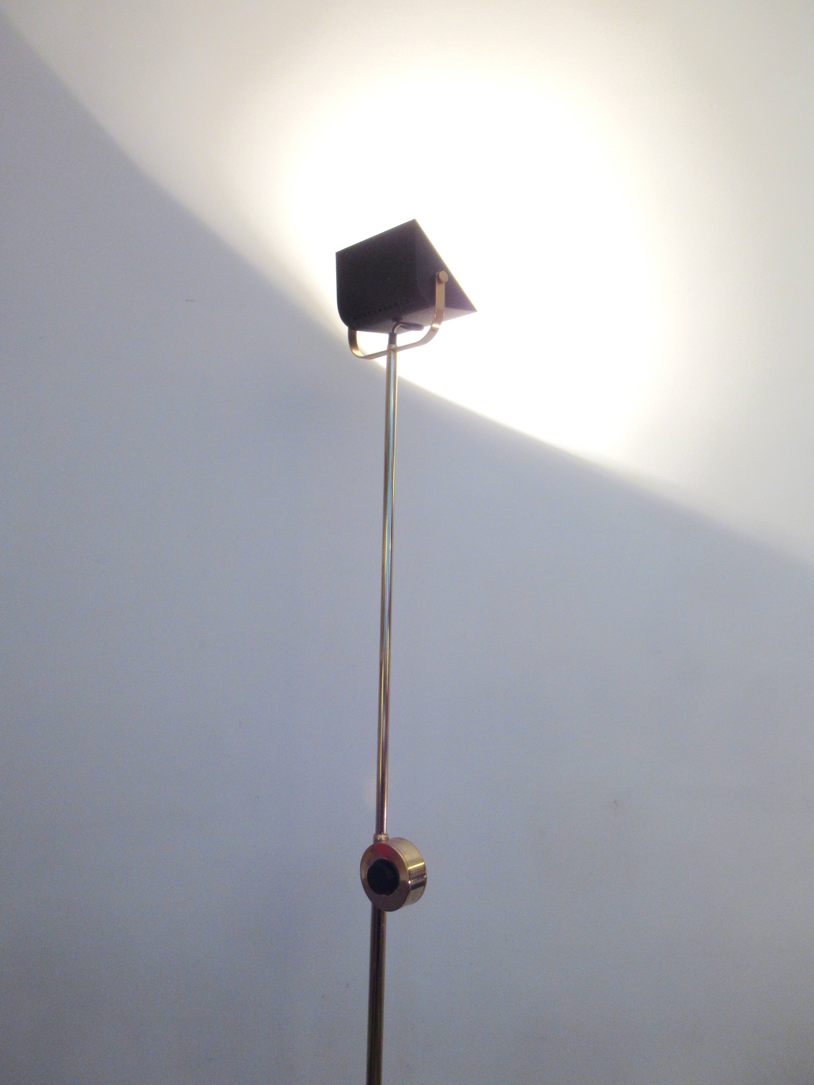 Brass floor lamp Fratelli Martini 1980s