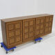 Vintage brutalist sideboard 1970s Gerhard Bartels
