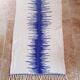 Tapis zèbre azul 90x150cm