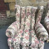 Pair of English style armchairs