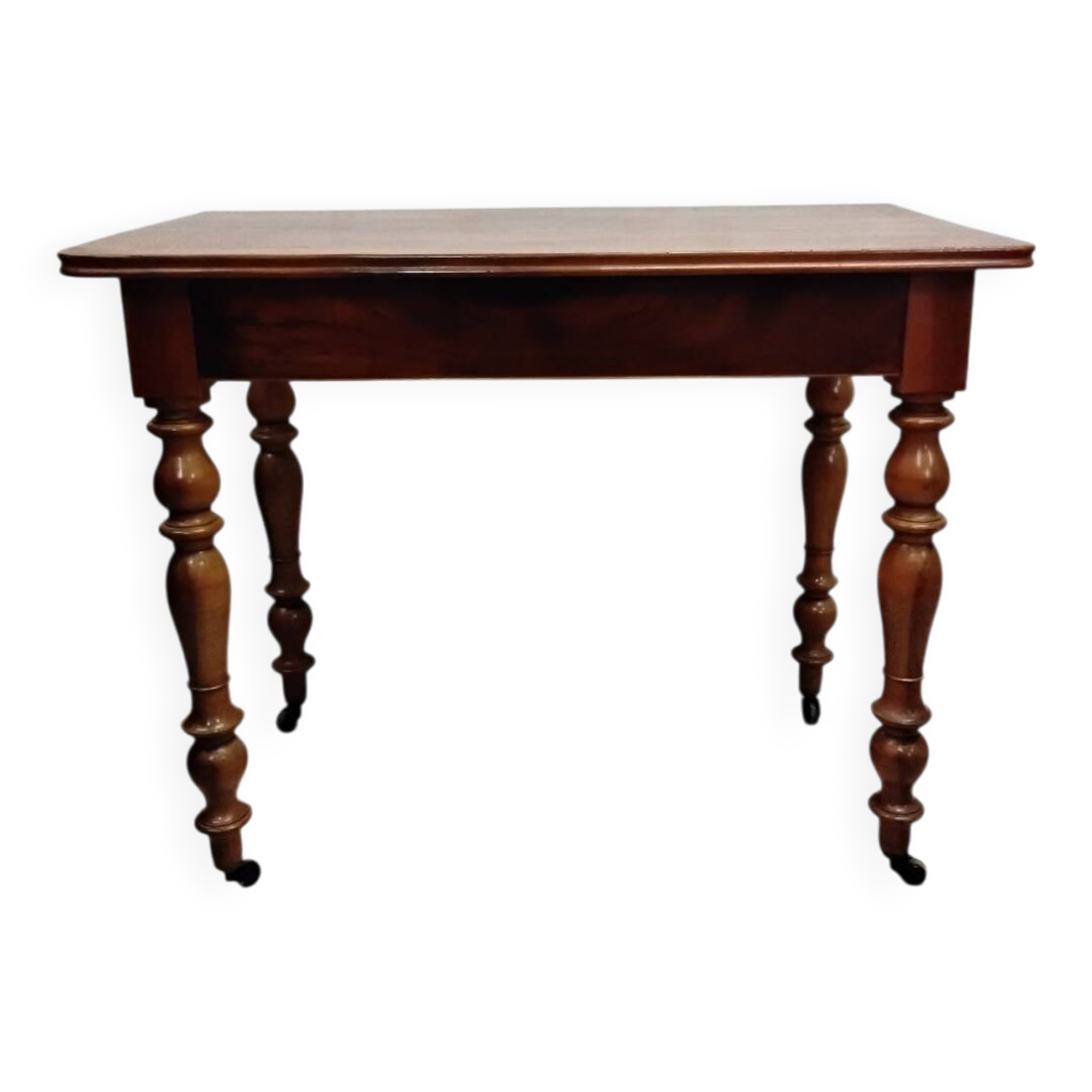 Bureau ancien en bois avec tiroir