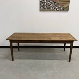 1950s farmhouse table in oak and pine