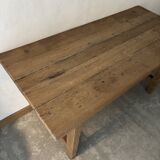 Rustic oak farmhouse table