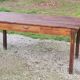 Farm table in oak and white wood 160cm 1 drawer t 20th century