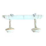 Old patinated wall coat rack