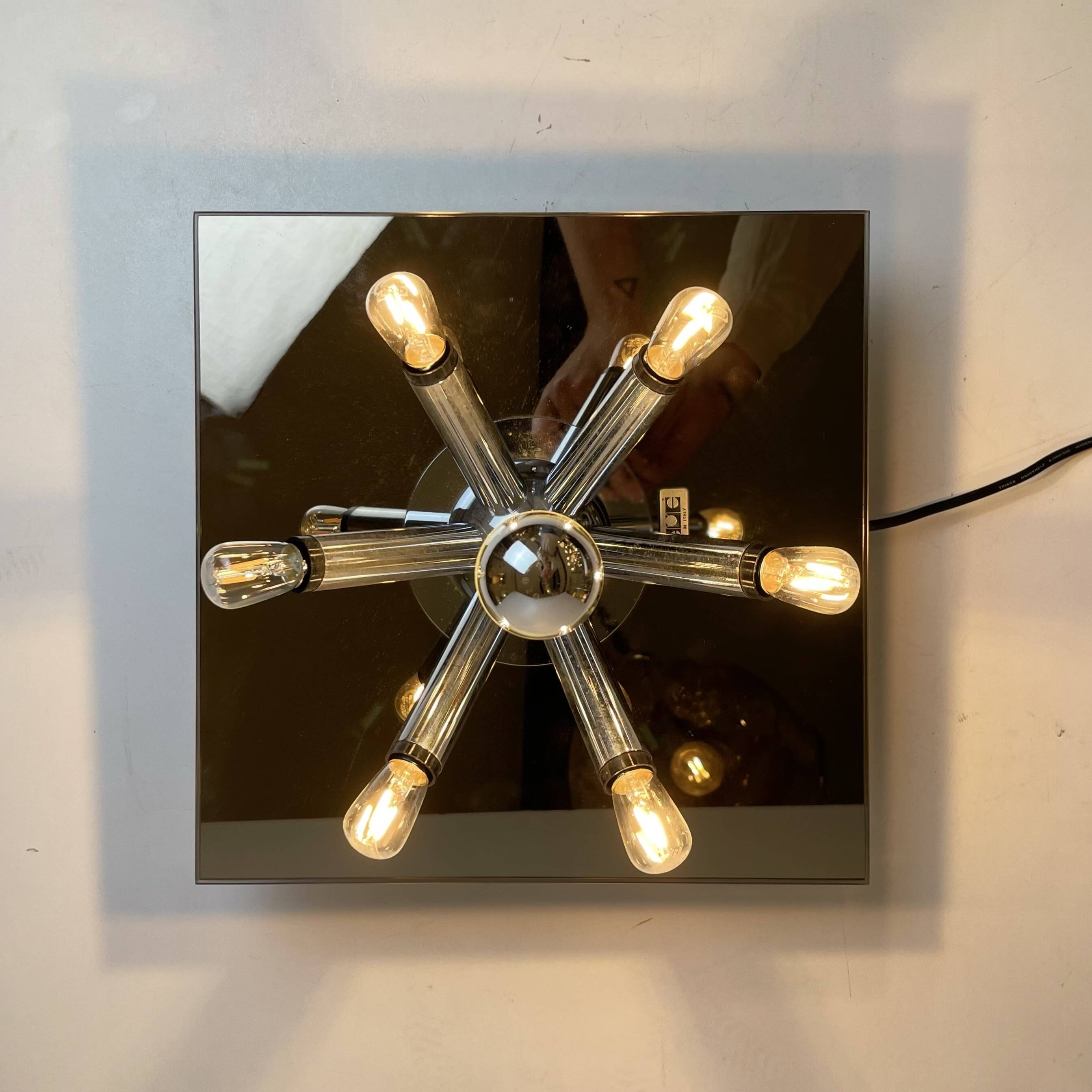 Lampe murale ou plafonnier pour salle de bain par Bath Firenze, années 1970