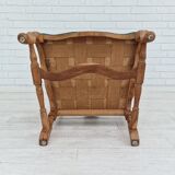 1960s, Danish design, pair of armchairs, oak wood, original very good condition