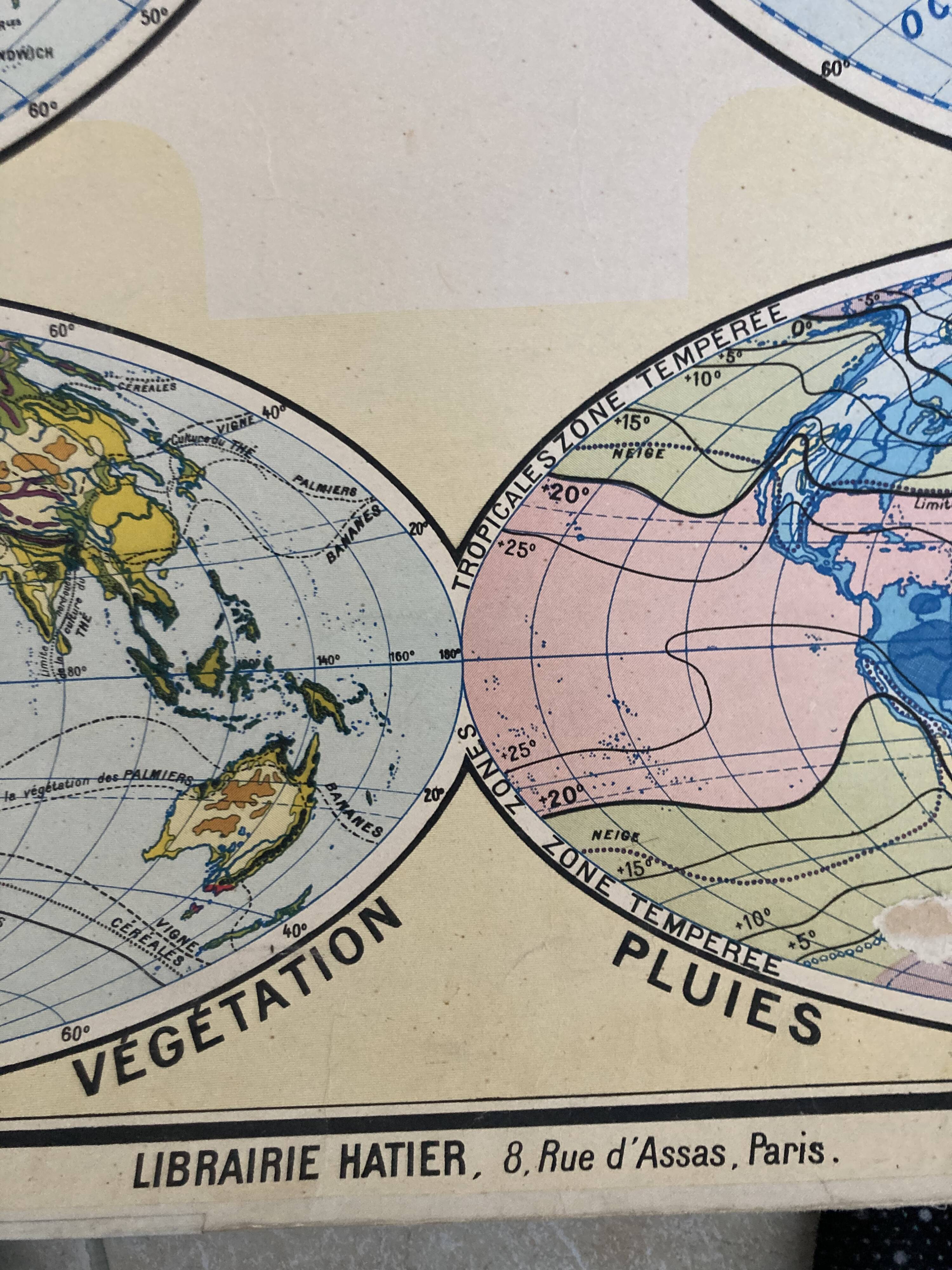 Carte scolaire mappemonde