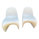 Authentic white Panton chairs by Vitra – Design by Verner Panton