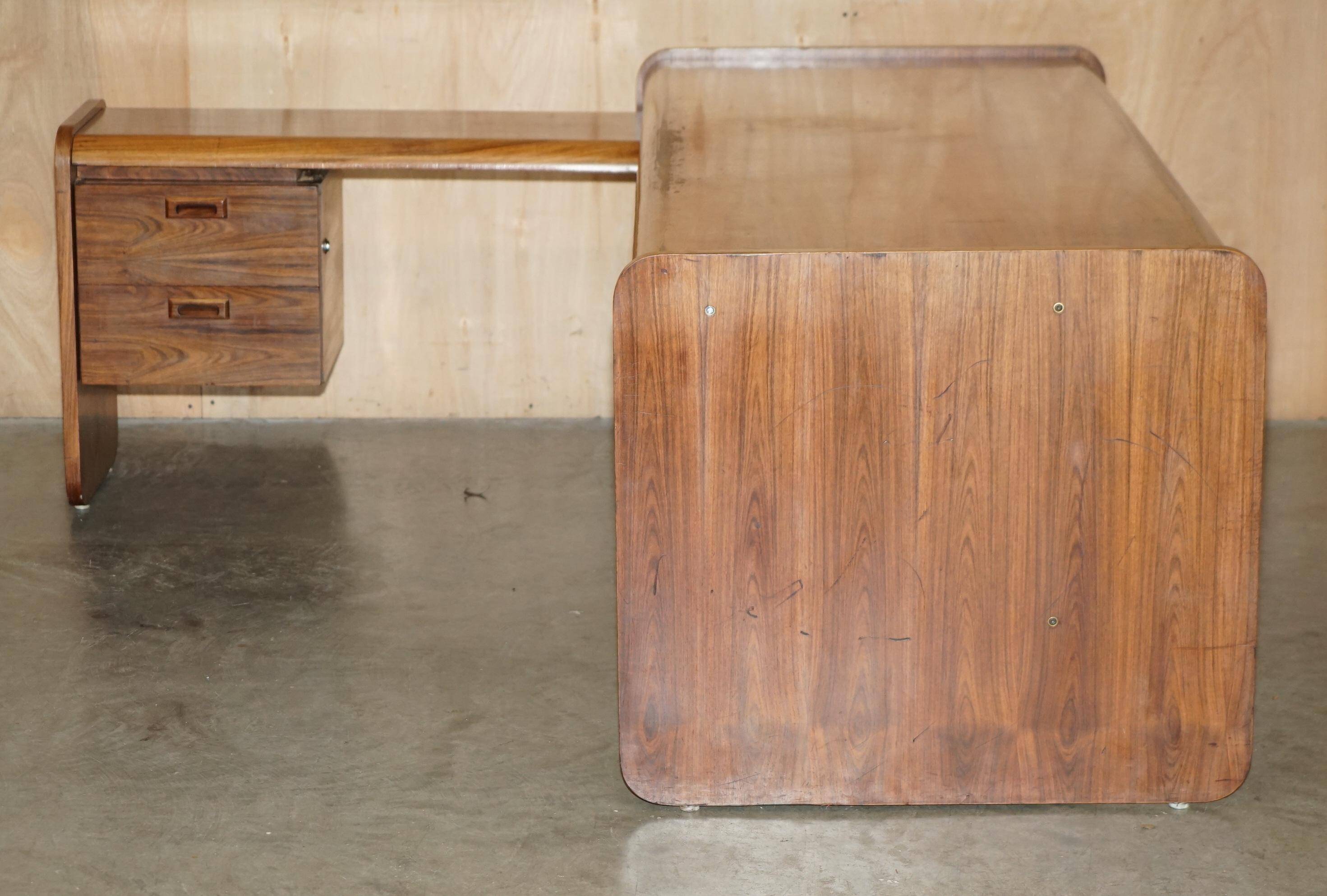 Left corner desk, Brazilian wood, mid-century Danish.