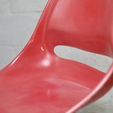 Set of 2 chairs and 3 “space age” poufs. Circa 1970