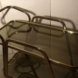 Golden serving table