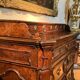 Rome-Vatican Baroque Walnut Chest of Drawers with Bronze Handles, 1600s