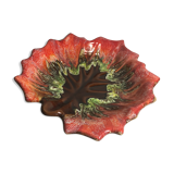 Vallauris ceramic cup in the shape of a leaf