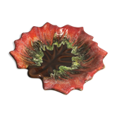 Vallauris ceramic cup in the shape of a leaf