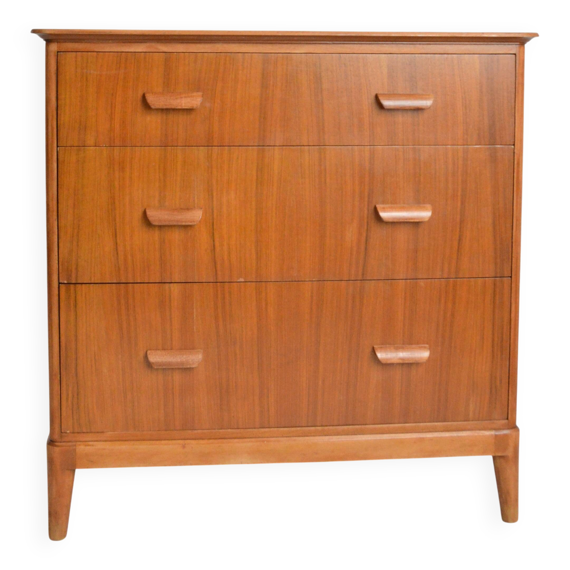 Vintage 1960s teak Scandinavian chest of drawers