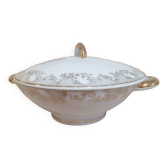 Limoges porcelain vegetable dish