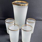 Pichet et 4 verres – Milieu XXème