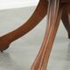 Rotating English style Chesterfield office chair in brown cow leather