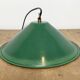 Industrial British Green Enamel Factory Pendant Lamp, 1950s