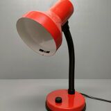 Elite - industrial style desk lamp - red lacquered metal - netherlands - 90's