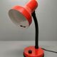 Elite - industrial style desk lamp - red lacquered metal - netherlands - 90's