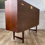 Vintage Scandinavian "highboard" teak sideboard by EW Bach for Sejling Skabe, 60s