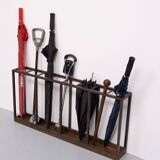 Art deco Brass Umbrella and walking stick stand 1930s Holland
