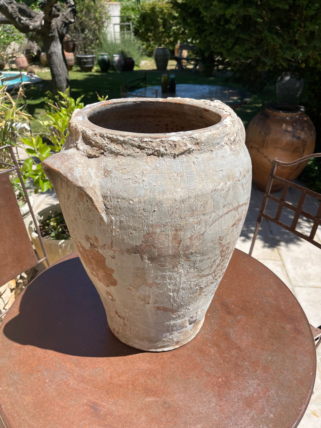 Terracotta pot jar