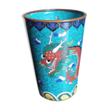 Bronze glass in partitioned enamels